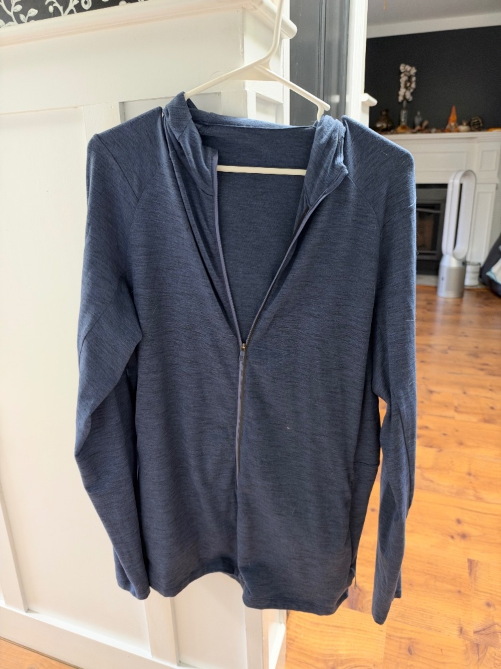 Lululemon Surge Warm Full Zip Hoodie Men's Size L Navy Blue